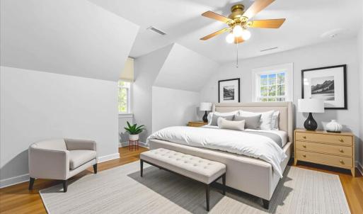 Virtually Staged 3rd Bedroom