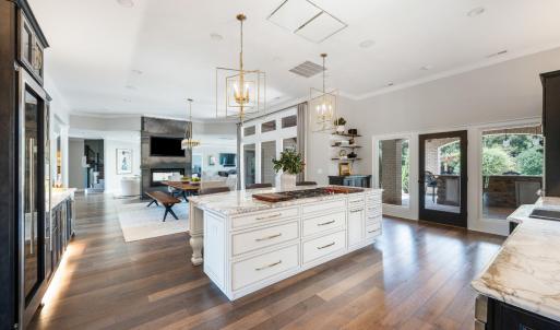 Italian Statuary Marble countertops in Kitchen, Coffee Bar, and Owner's En suite Bath