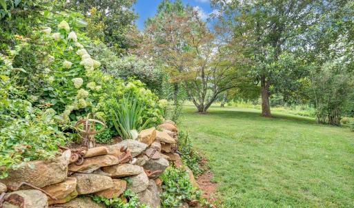 The perennial gardens create a paradise for birds and pollinators.