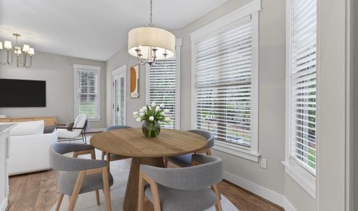 Breakfast Nook has been Virtually Stagged