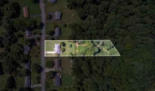 Aerial view of property