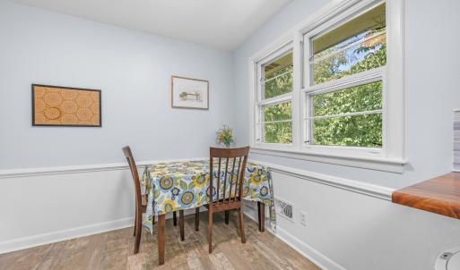 Eating area in kitchen