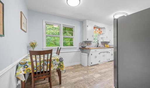 Kitchen and eating area