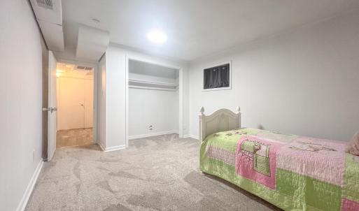 Bedroom in basement