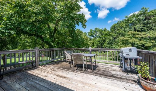 Back deck off of den