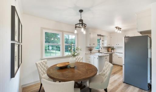 Stage to show potential room use and layout.