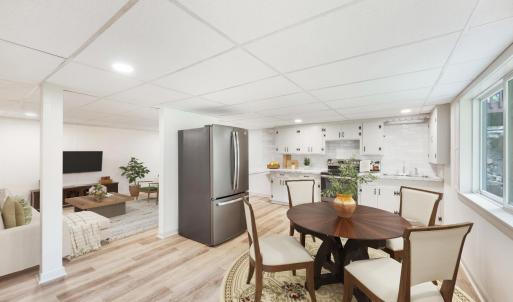 Staged to show potential room use and layout.