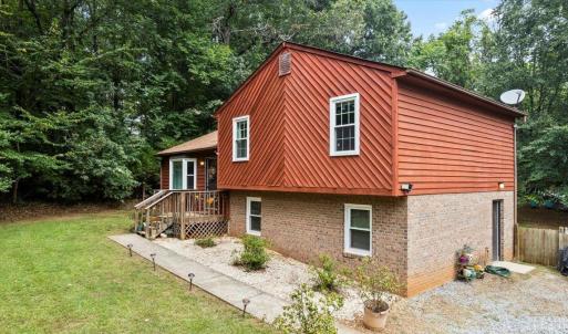 Exterior door to the lower level. Such a cute house!