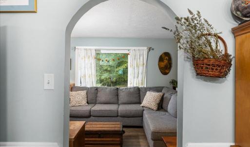 Who doesn't love an arched doorway! This home is full of charming spaces!!!