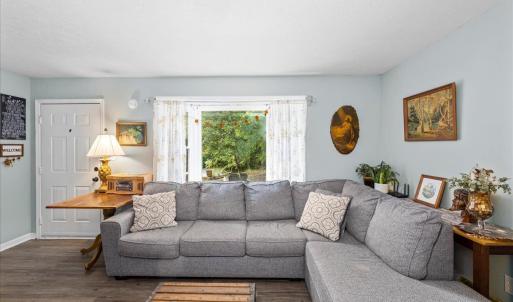 The front door leads you into the Spacious LR with a large closet. LVP flooring