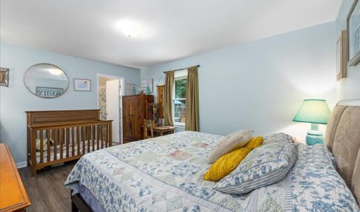 The primary suite bedroom is a great size! All the bedrooms are large