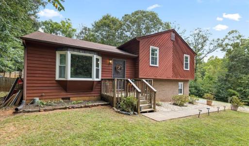 Newly painted cedar siding