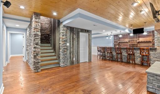 Engineered wood flooring throughout