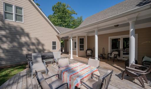 Rear deck garage to left