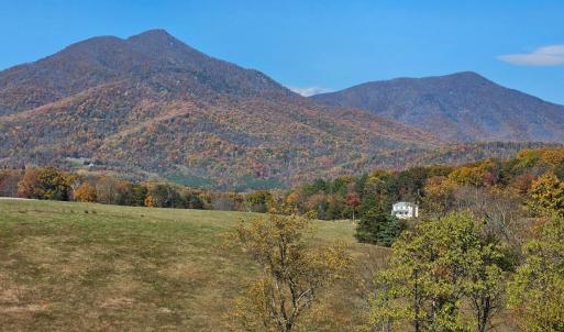 Peaks of Otter views from the end of the driveway and  Cobbs Mountain Road
