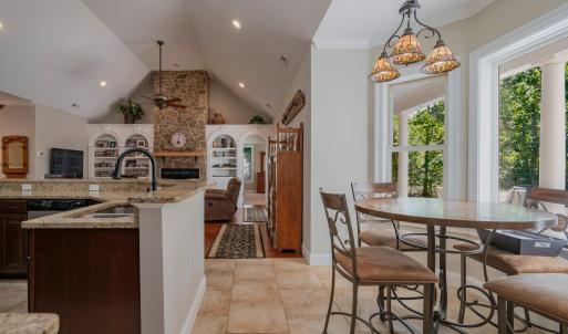 Kitchen, breakfast area looking into greatroom