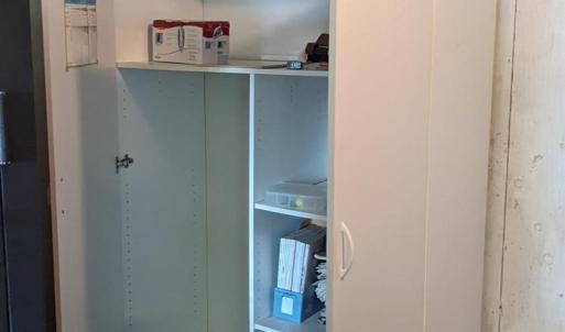 White Cabinet Conveys with Home