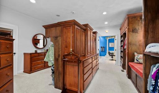 Master Dressing Room with attached laundry room and custom closets