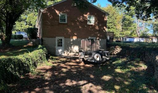 Entrance to lower level off Hillcrest Circle.