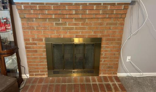 Operational fireplace in Living room.
