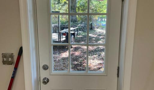 Entrance/exit to lower driveway.