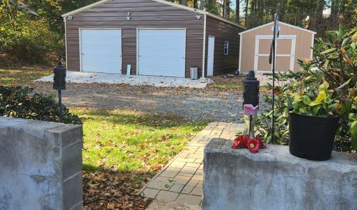 Garage and she'd side by side