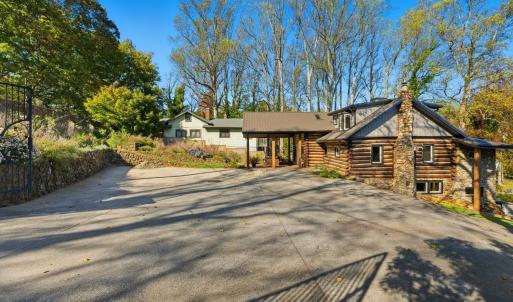 Large Driveway to entrance of home