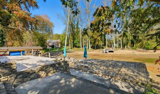 Docks - at Water.  Currently Timberlake water levels are low for lake & dock maintenance