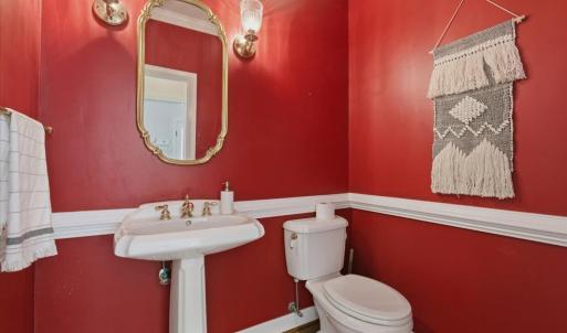 1/2 Bath on Main Level