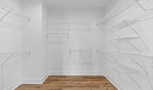 Large walk-in primary closet