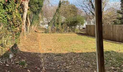 Continuing around the house you come to the Nice backyard which is narrow but deep