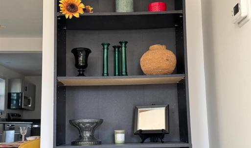 Perfect space to exhibit your collectibles in the living room!