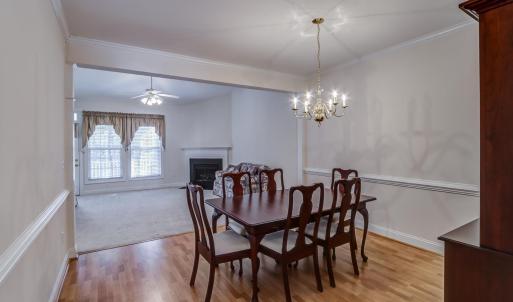 Spacious dining room