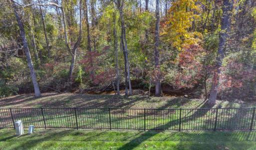 Back view with creek