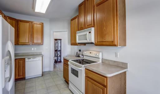 Kitchen view into foyer