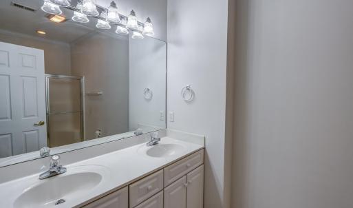 Primary bath with double sinks