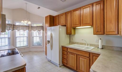 Light and airy kitchen with lots of cabinet and counter space