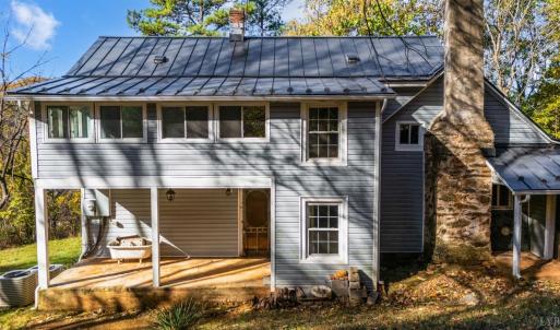 Back of home covered porch