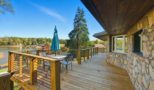 UPPER DECK OVER PATIO & OVERLOOKING TIMBERLAKE