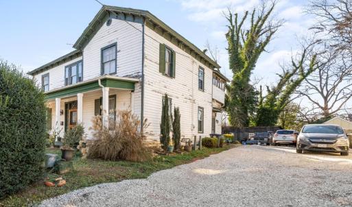 A shared driveway on the side of the house with a long-term very nice neighbor