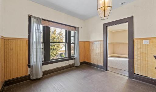 The upstairs "foyer" is 8'10"w x 10'11" so you can make a nice seating area in front of the beautiful large front window.