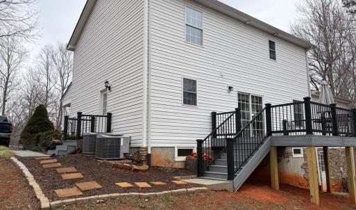 New deck installed in the fall of 2025 with Trex decking