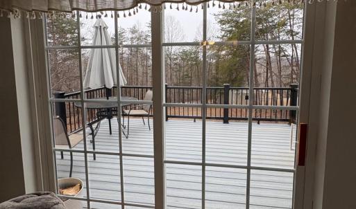 Patio doors to deck.