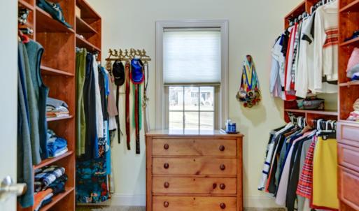 Custom master  closet design.