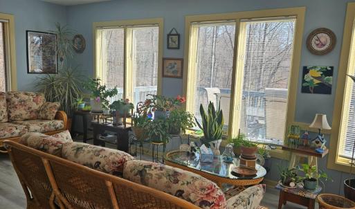 Sunroom with new LVP floors