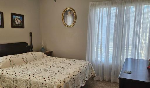 Guest bedroom on front right corner of home