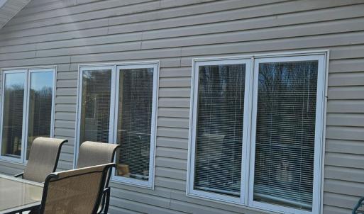 New casement windows in sunroom