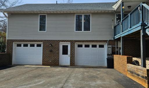 Two car garage easily accessible form the deck.