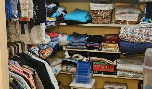 Walke in closet off of primary bath.