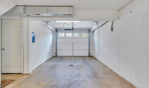 Two of two garage bays in lower level